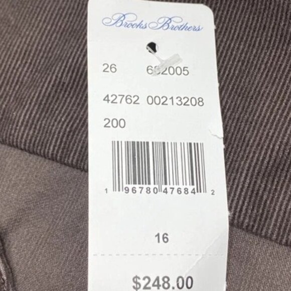 NEW BROOKS BROTHERS Womens Dress Size 16 A-Line Shirt Dress Corduroy Long Sleeve - Picture 3 of 8